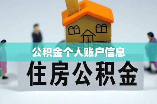 朗县公积金个人账户信息