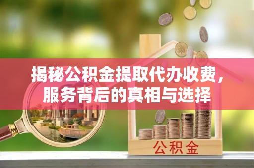 朗县揭秘公积金提取代办收费，服务背后的真相与选择