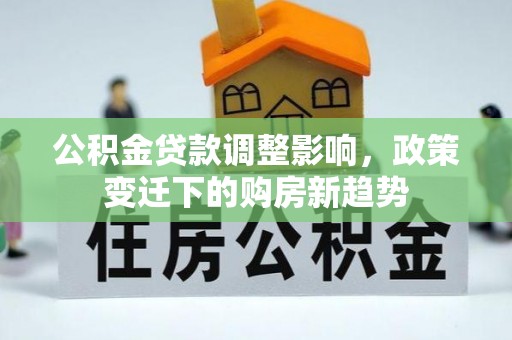 朗县公积金贷款调整影响，政策变迁下的购房新趋势