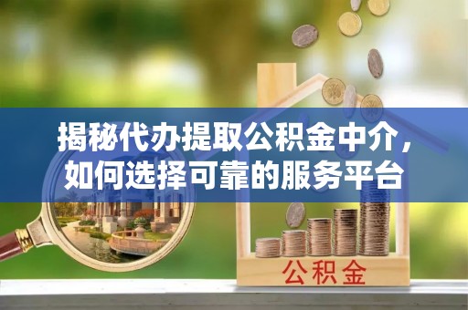 朗县揭秘代办提取公积金中介，如何选择可靠的服务平台