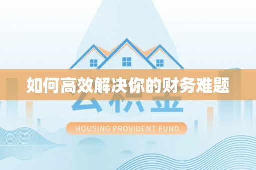 朗县如何高效解决你的财务难题