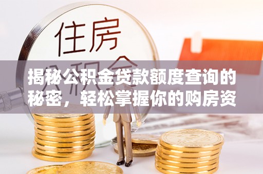 朗县揭秘公积金贷款额度查询的秘密，轻松掌握你的购房资金